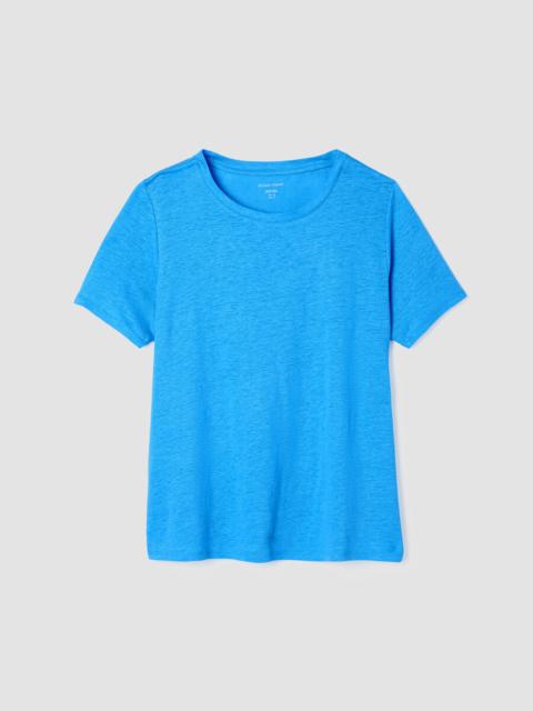 Organic Linen Jersey Crew Neck Tee