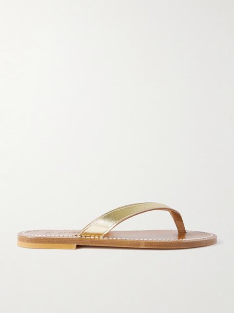 Torino Metallic Leather Sandals