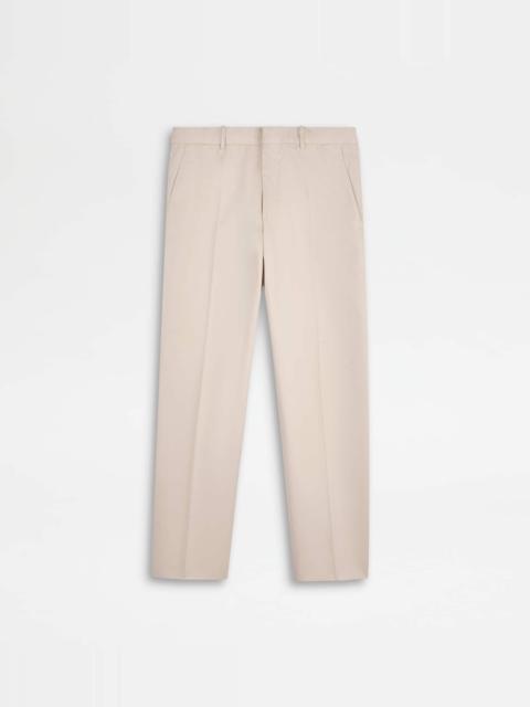 CHINO PANTS IN COTTON - BEIGE