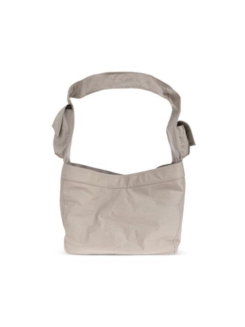 Newspaper pocket detail tote bag