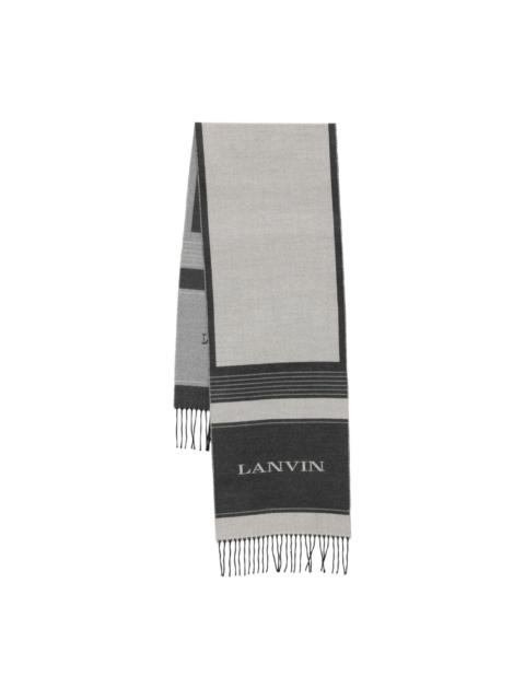logo-lettering scarf