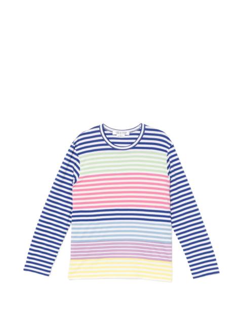 Cotton Stripe Colored Pattern Tee