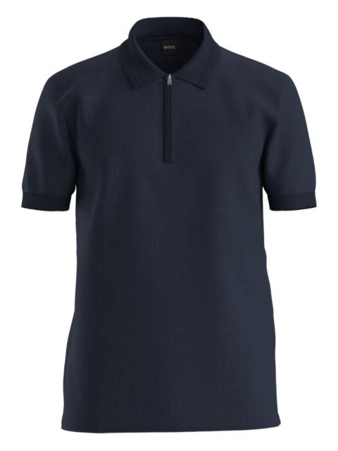 zip polo shirt
