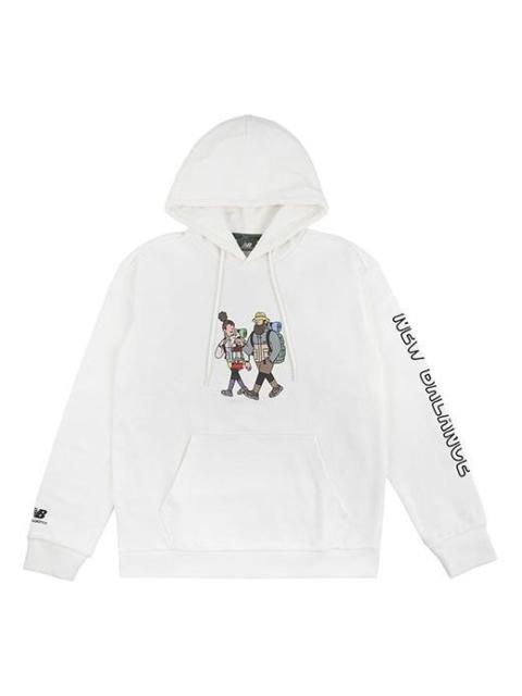 New Balance x JHl Printing Graphic Hoodie 'White' NCA89043-IV
