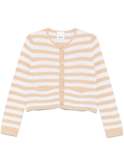 striped cardigan