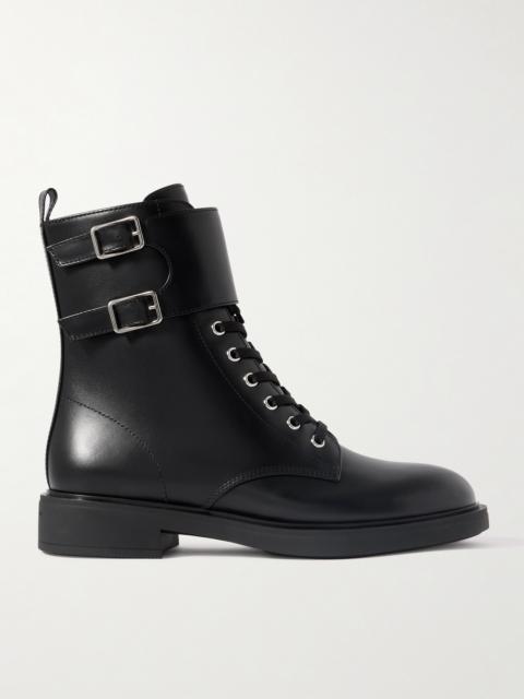 Ripley Buckled Leather Ankle Boots