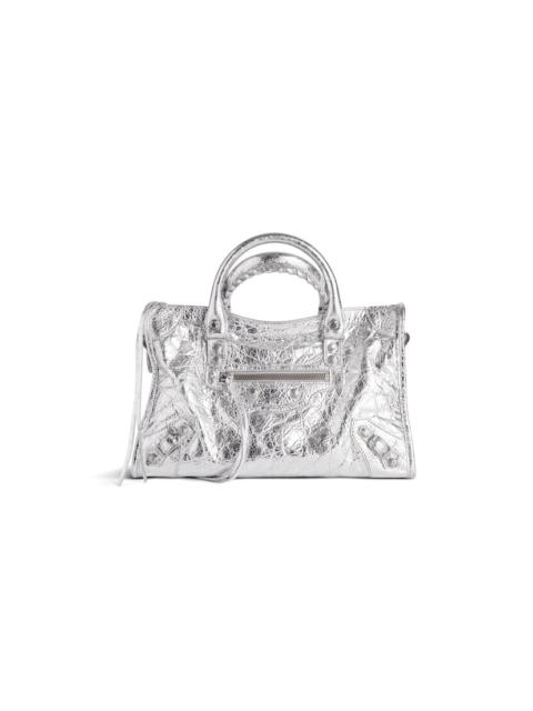 Women's Le City Small Bag Metallized in Silver