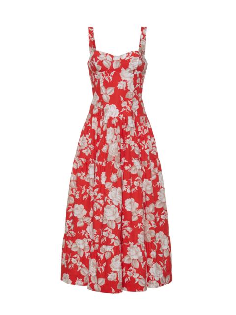 Santiago Midi Dress
An Entrance-Making Dress Featuring A Sculptural Bodice And Romantic Tiered Skirt