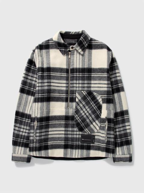 CHECK ANORAK WOOL SHIRT