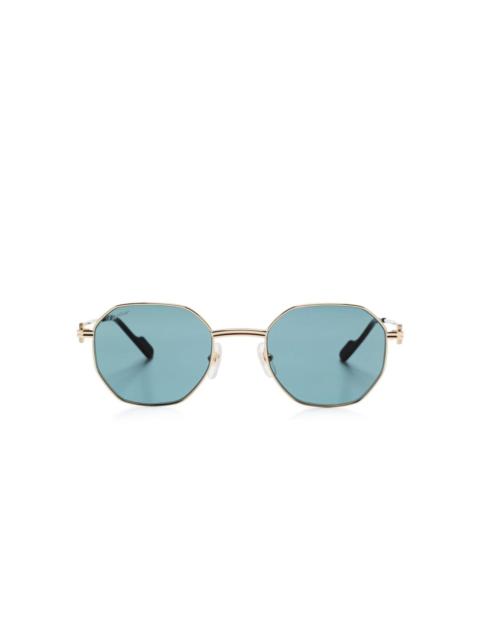 octagonal-frame sunglasses