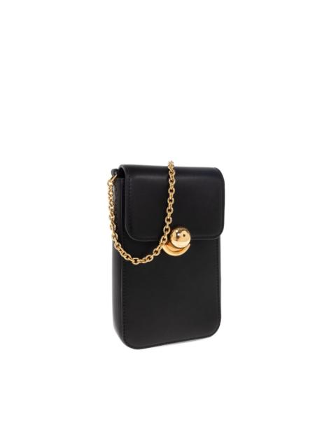 chain-strap flap tote bag