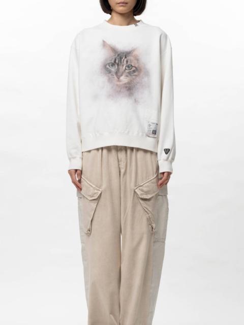 Cat Printed Sweatshirt