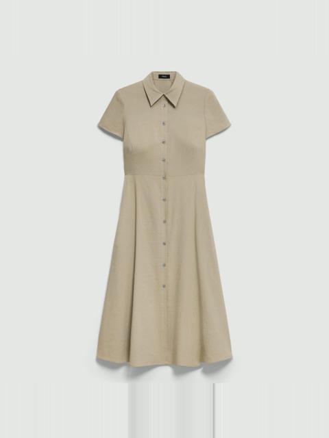 Midi Shirt Dress in Good Linen