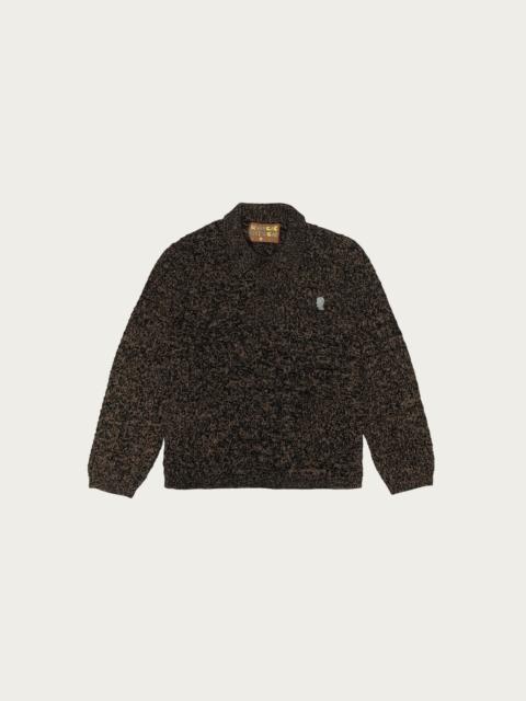 Waffle Pullover Sweater - Charcoal