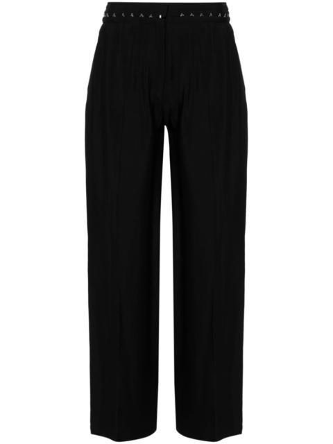 hook-eye wide trousers