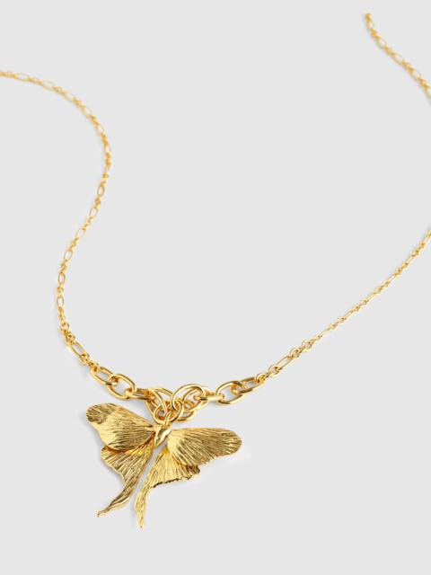 Moth Pendant Graduated Chain Necklace