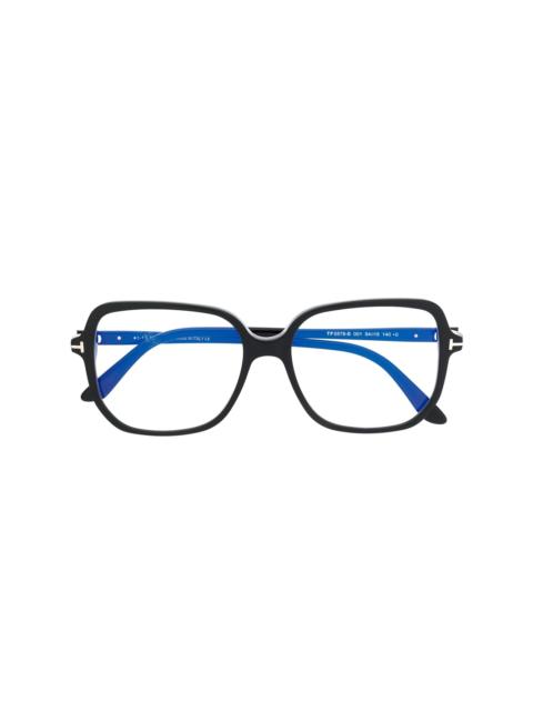 square-framed glasses