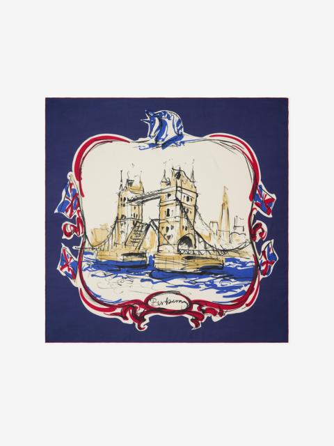 Tower Bridge Cashmere Silk Scarf