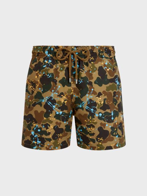 Men Swim Trunks Camo Splash - VBQ x Palm Angels