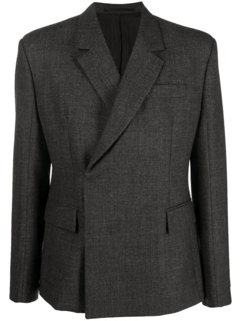 double-breasted tailored blazer