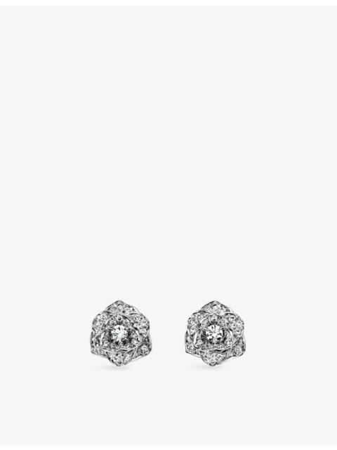 Piaget Rose 18ct White-Gold And 0.45ct Diamond Stud Earrings