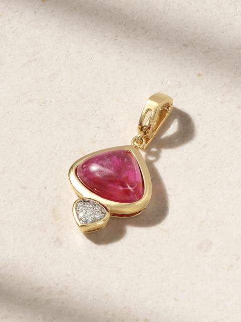18-karat Gold, Rubellite And Diamond Pendant