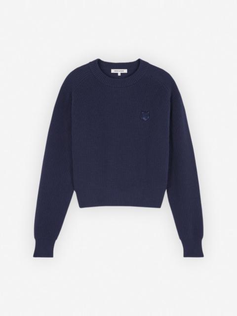 BOLD FOX HEAD PATCH  COMFORT RIBBED JUMPER