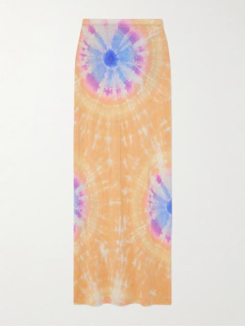 Second Skin Tie-dyed Stretch-jersey Maxi Skirt