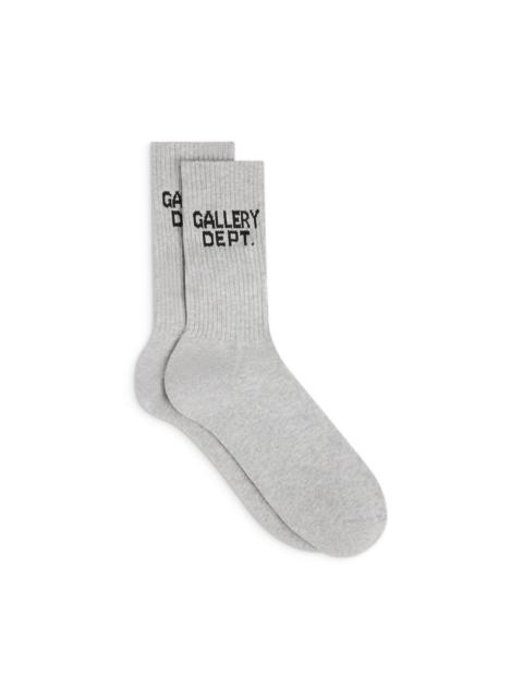 CLEAN HEATHER GREY SOCKS