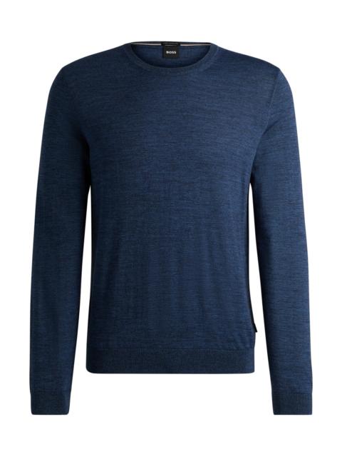 REGULAR-FIT SWEATER IN MERINO WOOL WITH CREW NECKLINE