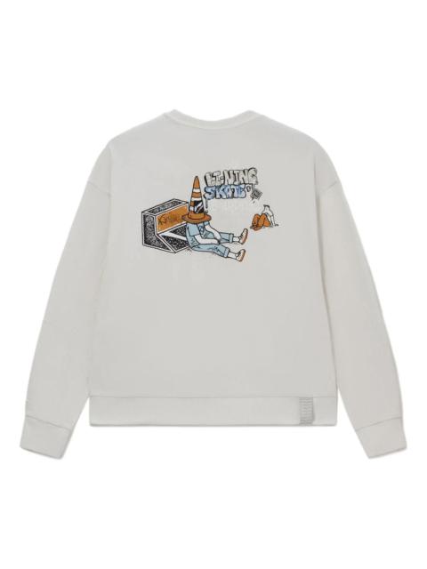 Li-Ning Skateboard Series Cartoon Printing Pullover 'Creamy White' AWDS165-2