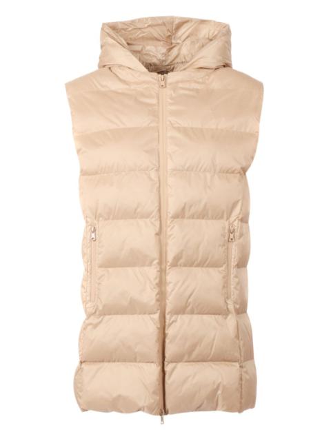 padded hooded gilet
