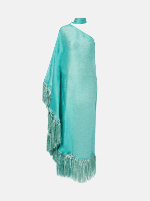 Arno fringed linen-blend maxi dress
