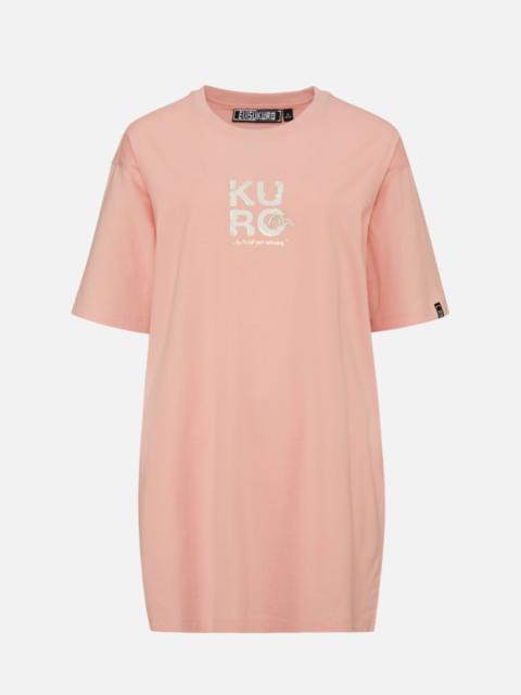 Ukiyo-E Infused Logo Label Print Oversized T-shirt