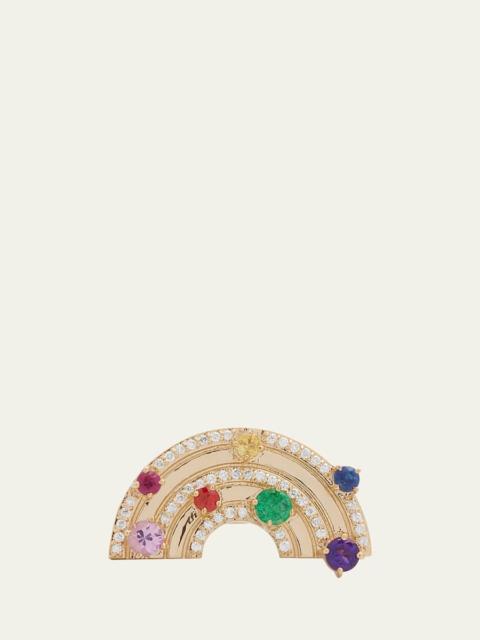14K Rainbow Block Ring