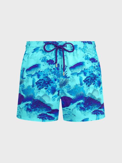 MEN STRETCH SHORT SWIM SHORTS CORAL REEF