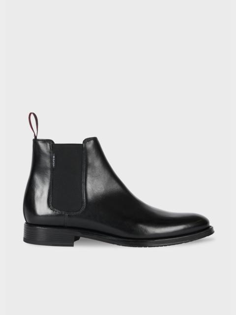 Black Leather 'Augustus' Boots