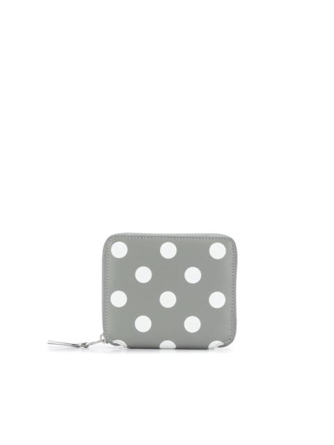 polka-dot compact wallet