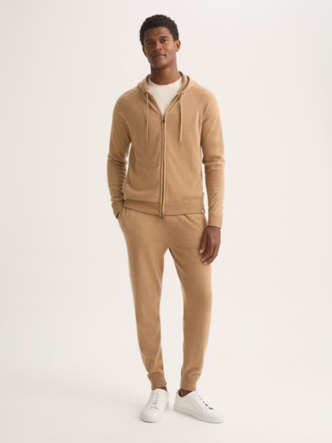 Men's Zip Up Hoodie Finley Cashmere Camel