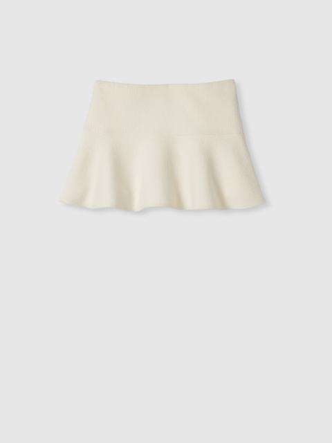 Wool bouclé mini skirt