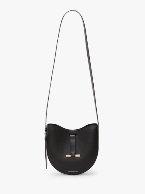 Dia Crossbody Bag In Black Smooth Leather