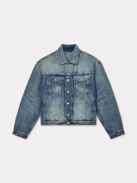 'KENZO Pop' embroidered trucker jacket in japanese denim