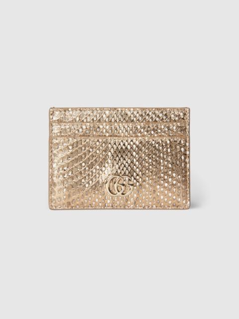 GG Marmont python card case