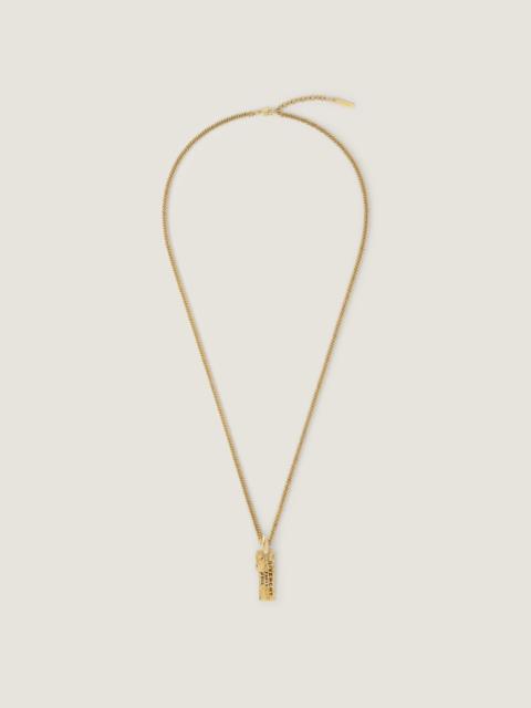 GIVENCHY TAPE NECKLACE IN METAL AND ENAMEL