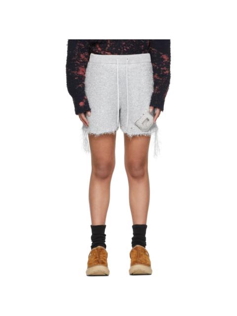 Silver Metal Letter Shorts