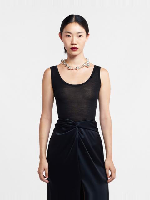 Superfine Merino Scoop Neck Top