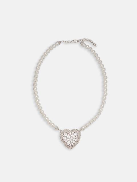 PEARL NECKLACE WITH HEART
