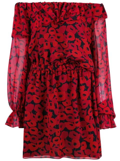 poppy print dress
