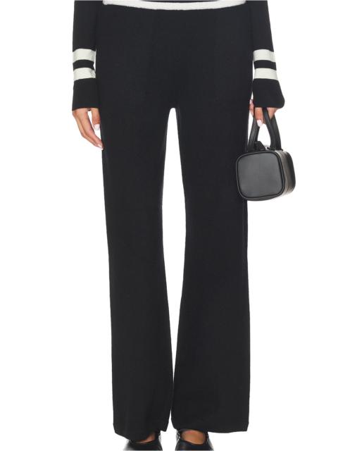 Cashmere Striped Wide Leg Pant