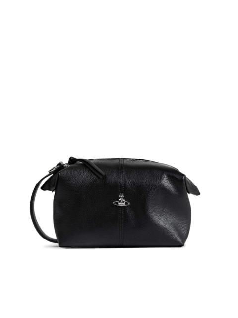 Orb-logo make-up bag